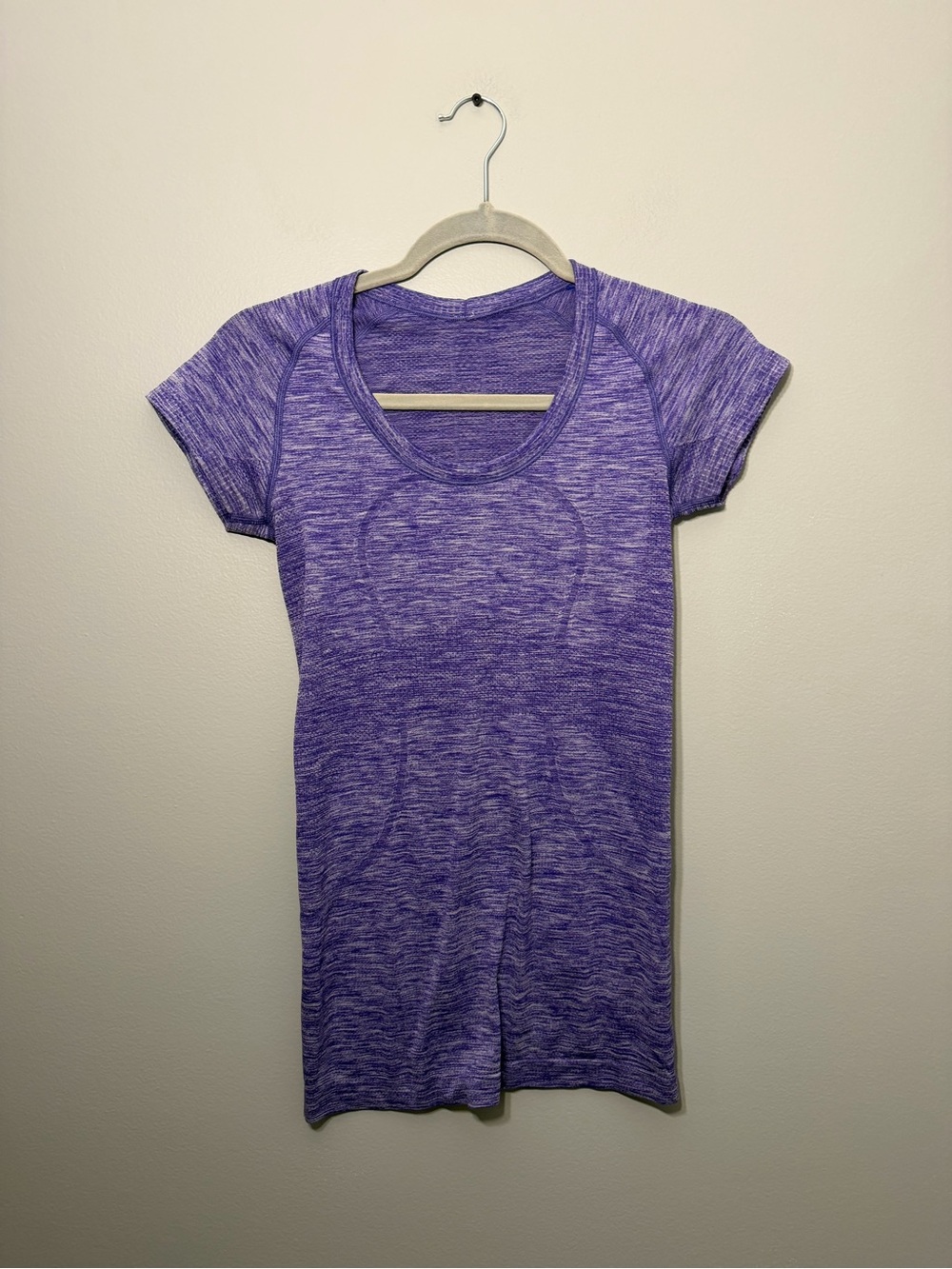 lululemon athletica Heathered Lavender Swiftly Tech Short Sleeve Scoop Neck Top‎